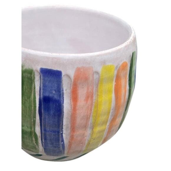 Multi Color Stripes & PolkaDots Pottery Coffee Mug - Picture 10 of 15